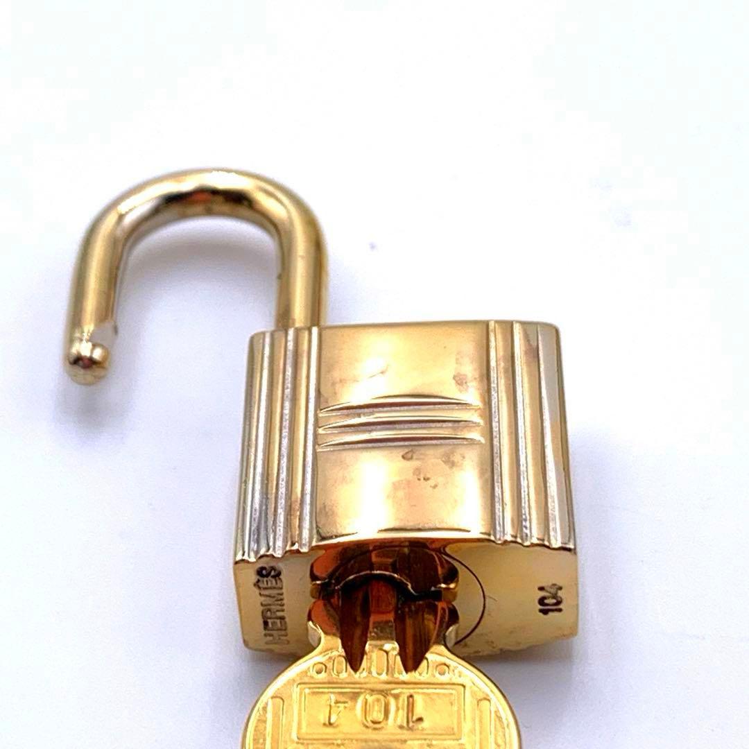HERMESエルメス カデナ 104番 ゴールド 24Kメッキ 鍵付き 南京錠