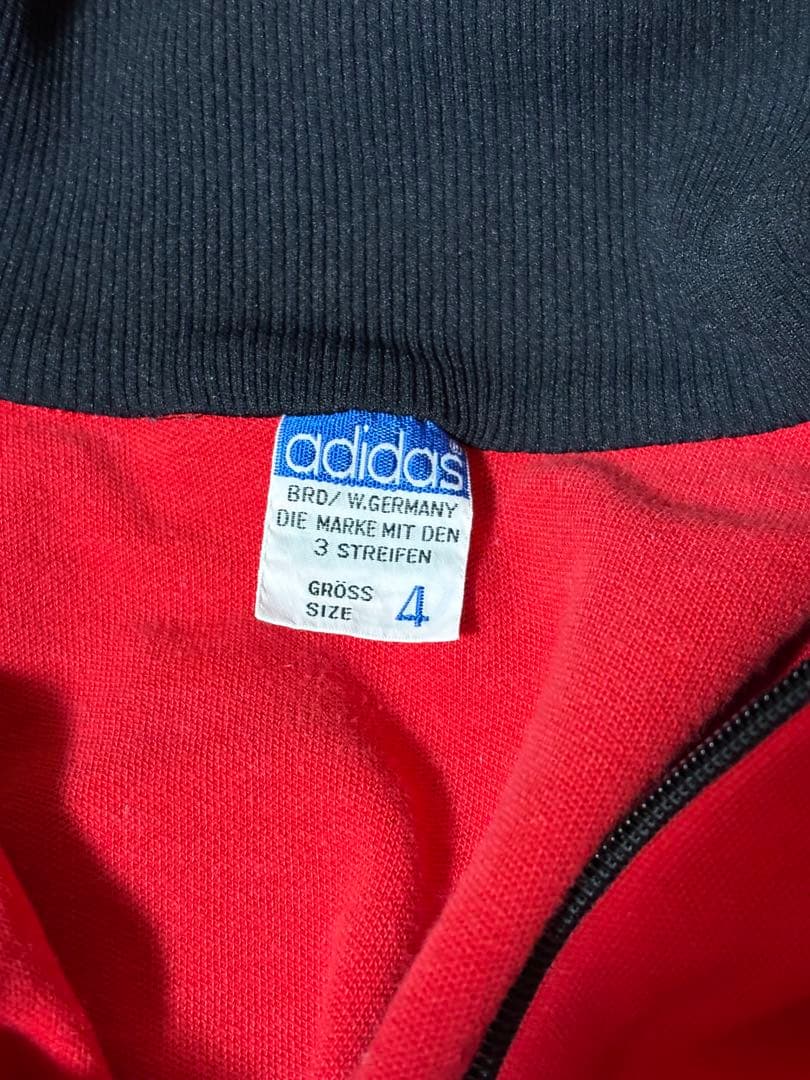 K*J様 70s adidas トラックジャケット 西ドイツ製 4号 赤×黒