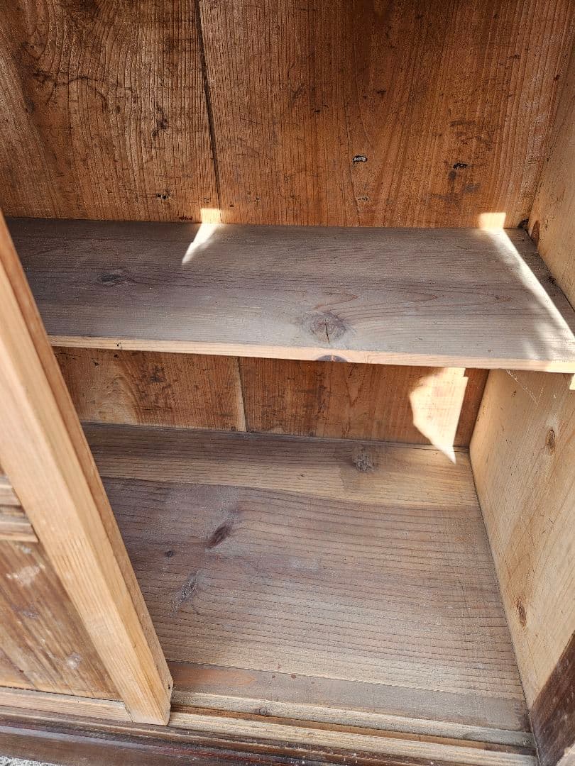 ジャパンアンティーク 木製の下駄箱 収納棚 和家具 キャビネット 古家具 レトロ