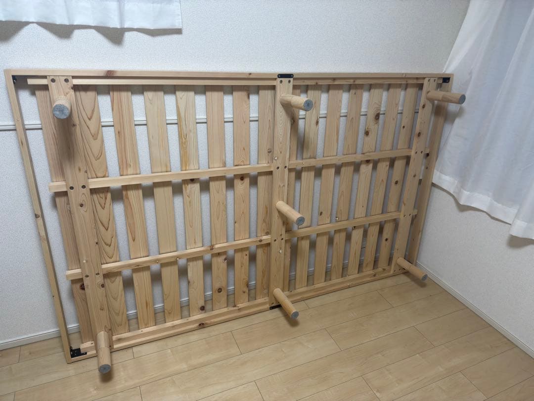 総檜脚付きすのこベッド(セミダブル) 【Pierna-ピエルナ SD ひのき