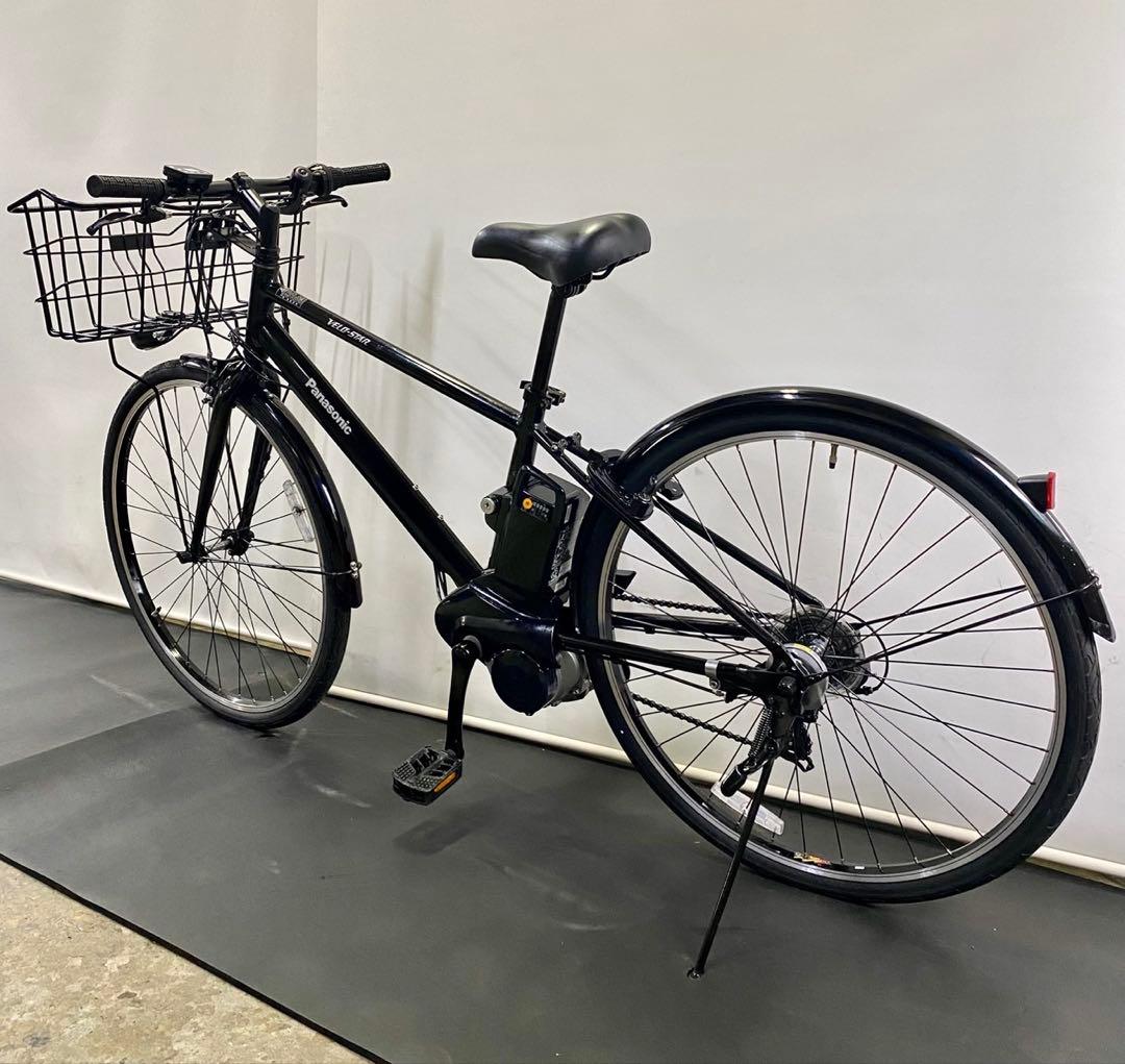 保証付き　送料無料　パナソニック　ベロスター　27インチ　黒　電動アシスト自転車