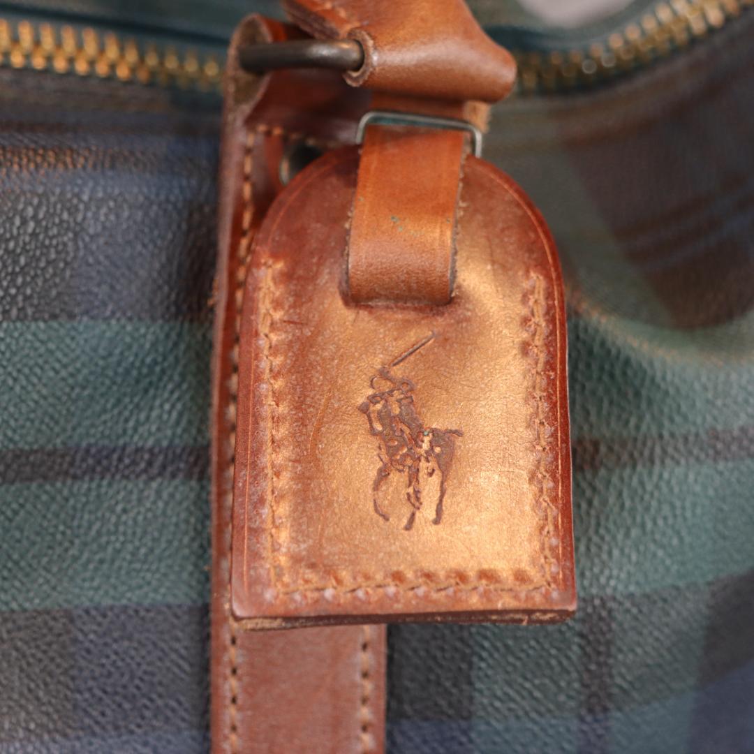 POLO RALPH LAUREN チェック柄 ボストンバッグ