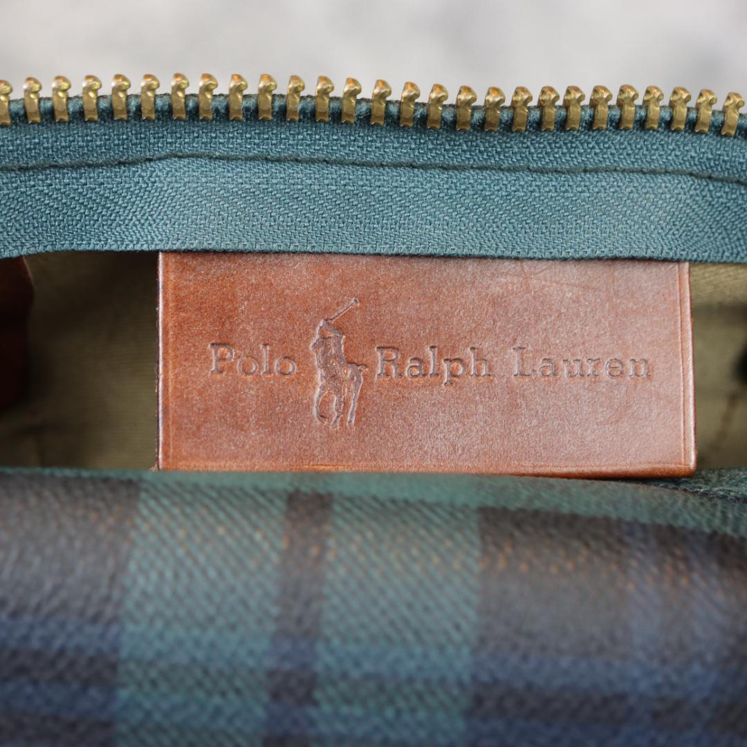 POLO RALPH LAUREN チェック柄 ボストンバッグ