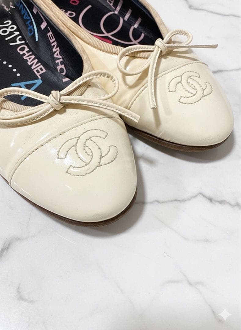 CHANEL シャネル　フラット　バレエシューズ　37 24 23.5