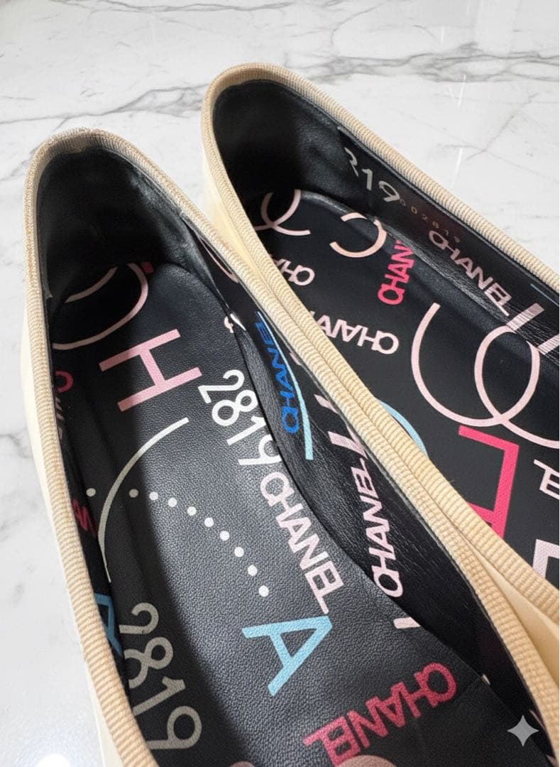 CHANEL シャネル　フラット　バレエシューズ　37 24 23.5