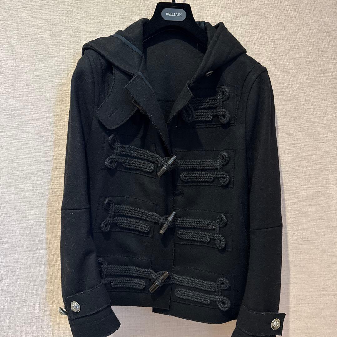 名作BALMAIN HOMMEトグルボタンショートピーコート