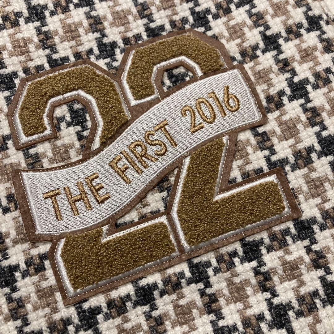 【極美品】ダーリッチ Darich Dベアチェックビッグスタジャン　ツイード