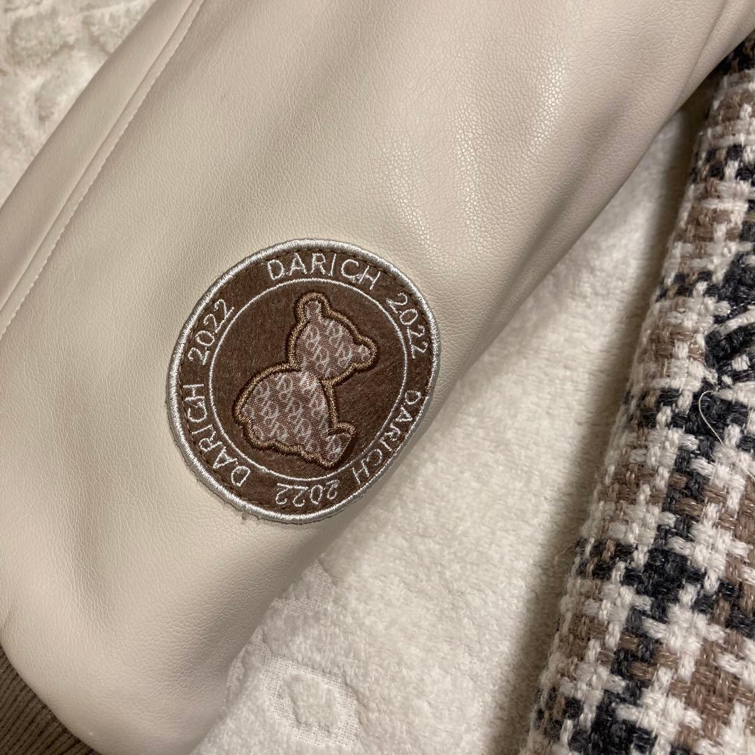 【極美品】ダーリッチ Darich Dベアチェックビッグスタジャン　ツイード