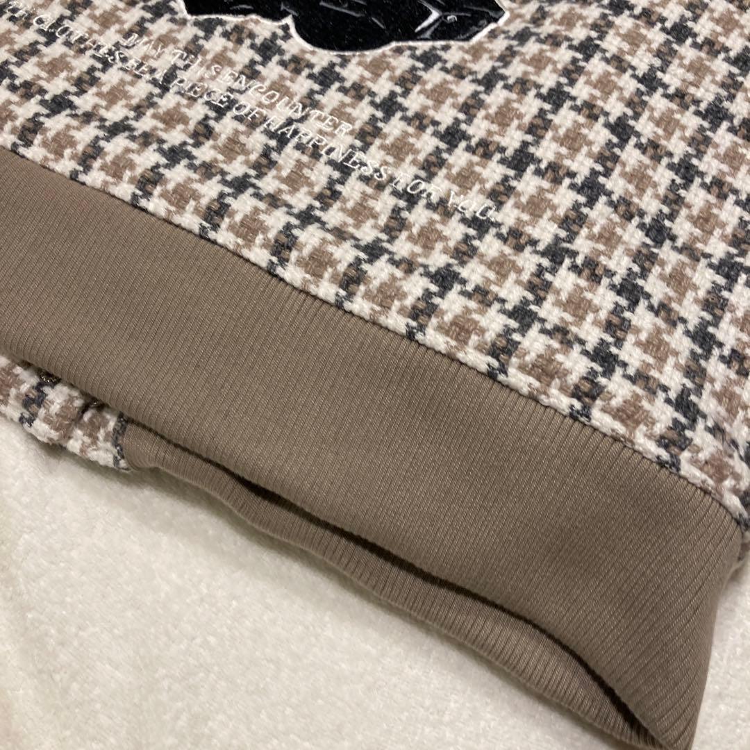 【極美品】ダーリッチ Darich Dベアチェックビッグスタジャン　ツイード