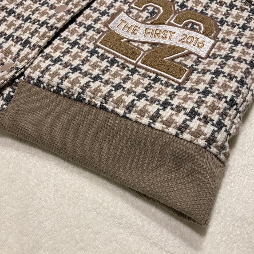 【極美品】ダーリッチ Darich Dベアチェックビッグスタジャン　ツイード