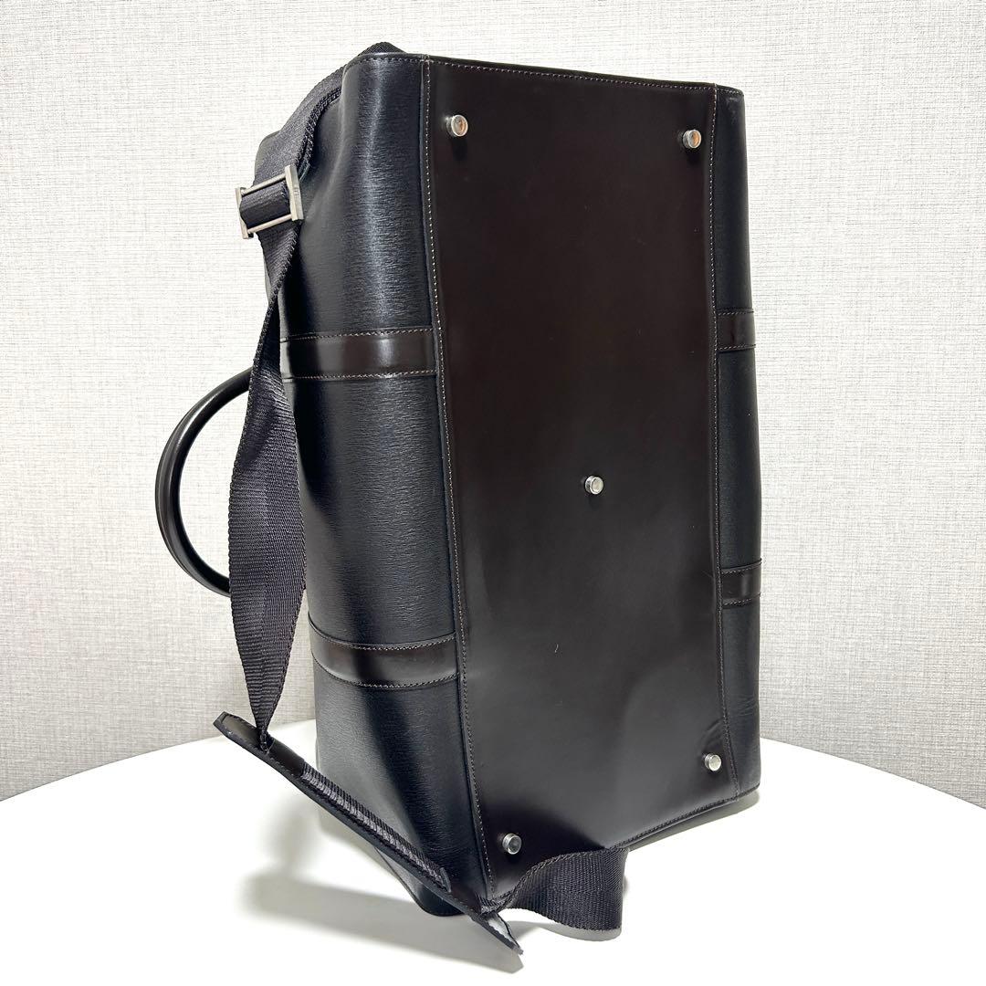 K*様 dunhillダンヒル本革ブリーフケース黒2WAY大容量ビジネス美品仕事