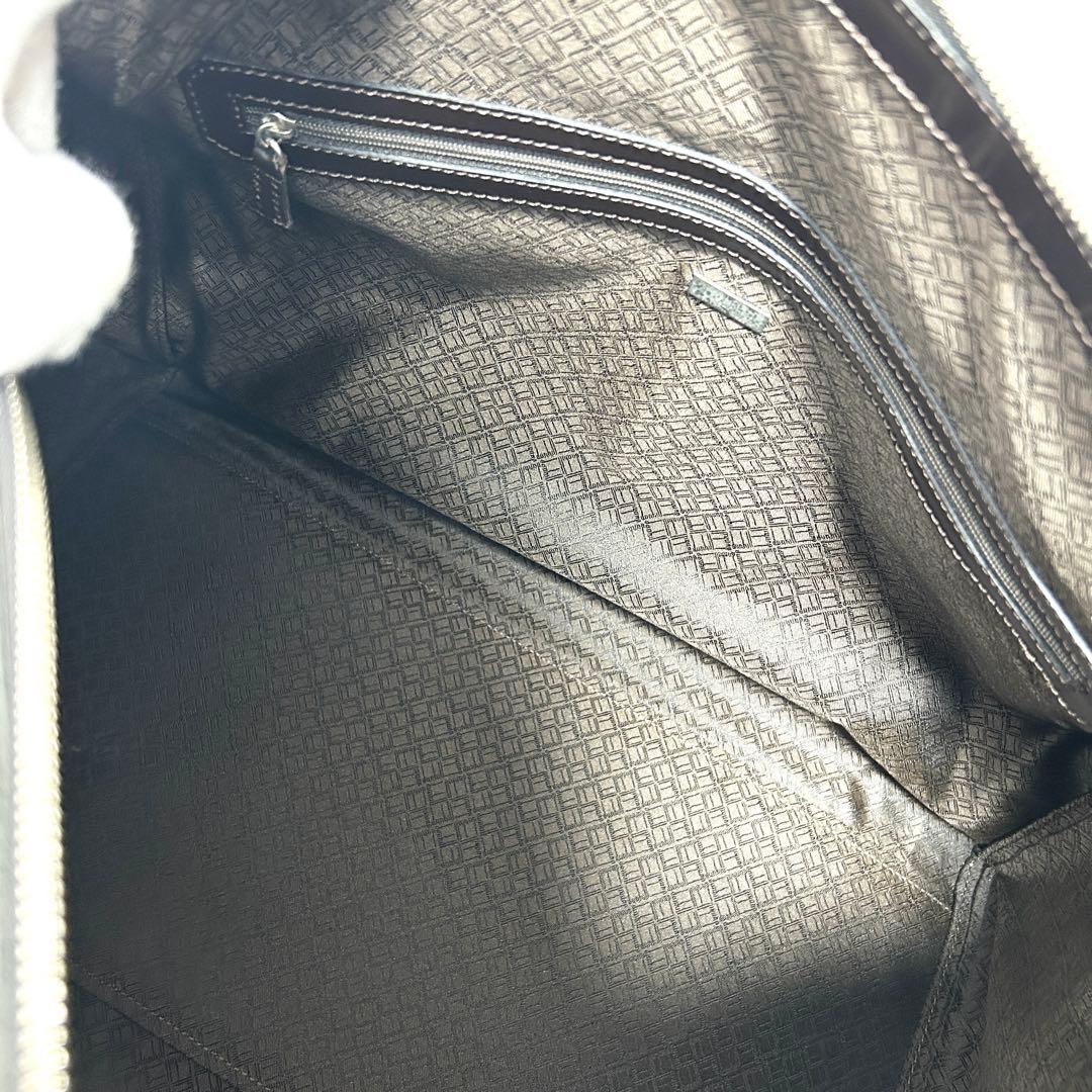 K*様 dunhillダンヒル本革ブリーフケース黒2WAY大容量ビジネス美品仕事