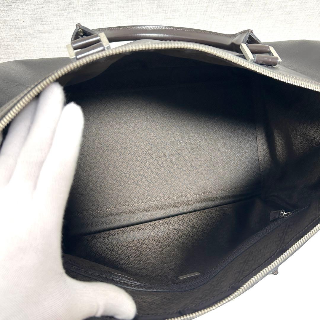 K*様 dunhillダンヒル本革ブリーフケース黒2WAY大容量ビジネス美品仕事