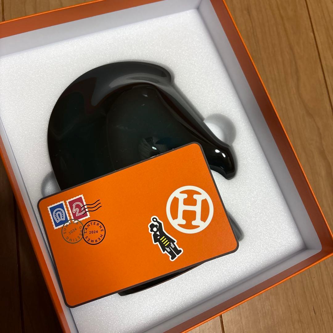 エルメス　サマルカンド　インディゴ　馬　置物