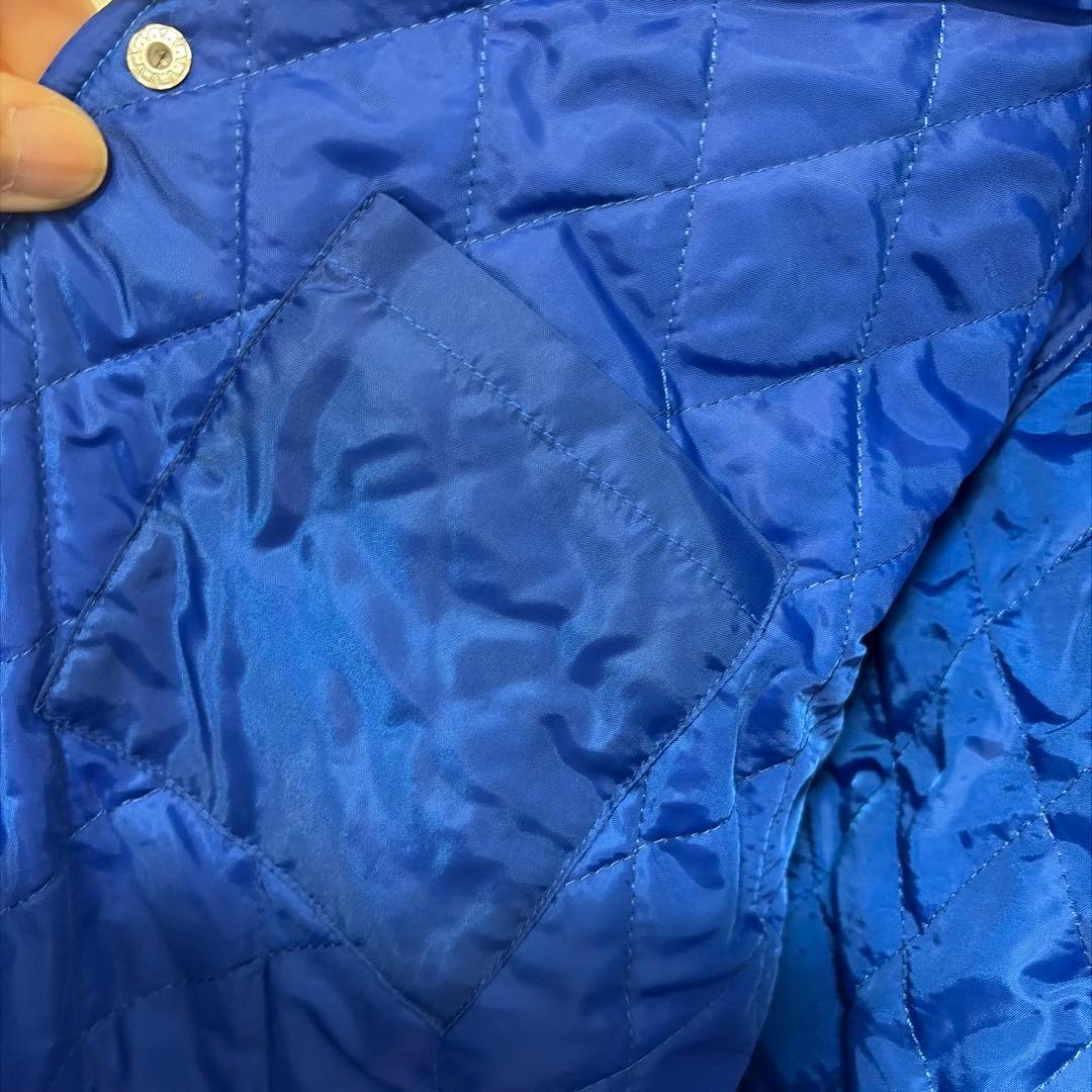 Lions サテンジャケット 青 埼玉西武ライオンズ　スタジアムジャケット