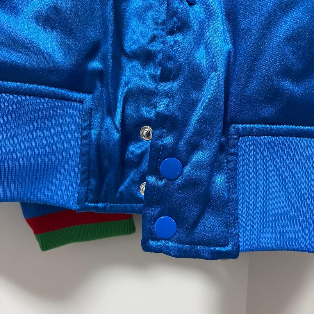 Lions サテンジャケット 青 埼玉西武ライオンズ　スタジアムジャケット