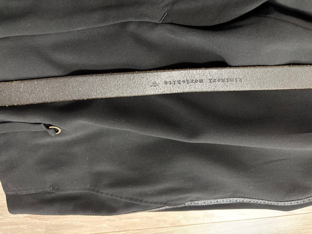 キミノリモリシタ　レザー側章　スラックス　kiminori morishita