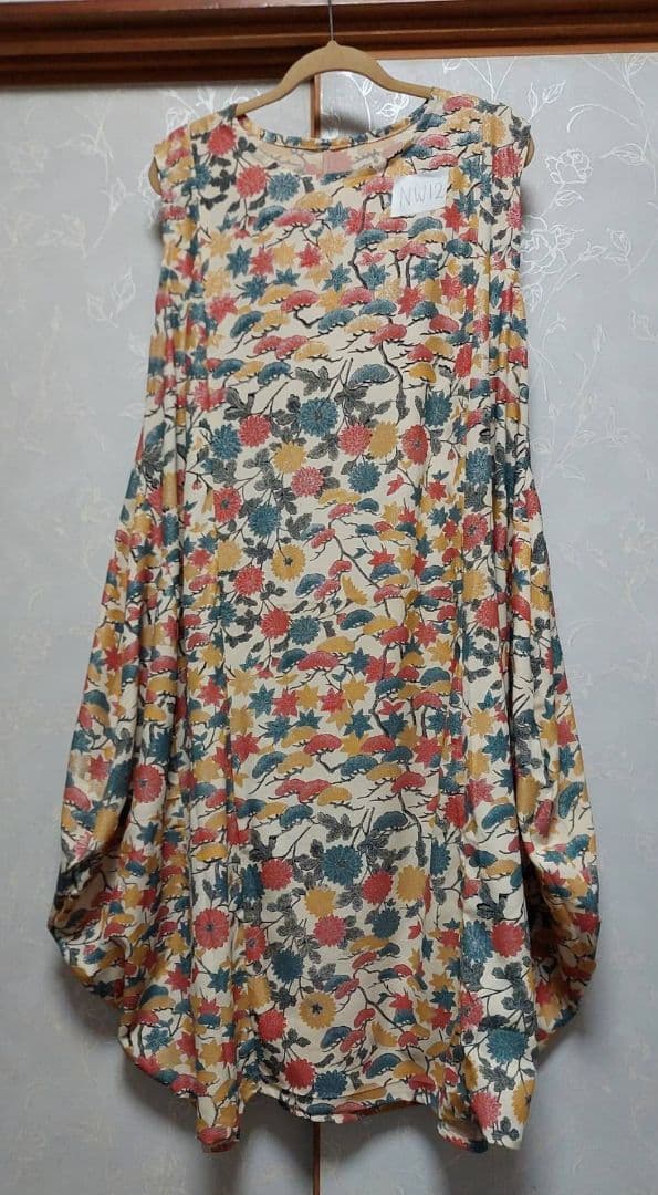 NW12着物リメイクワンピース着丈113センチ身幅52センチ正絹