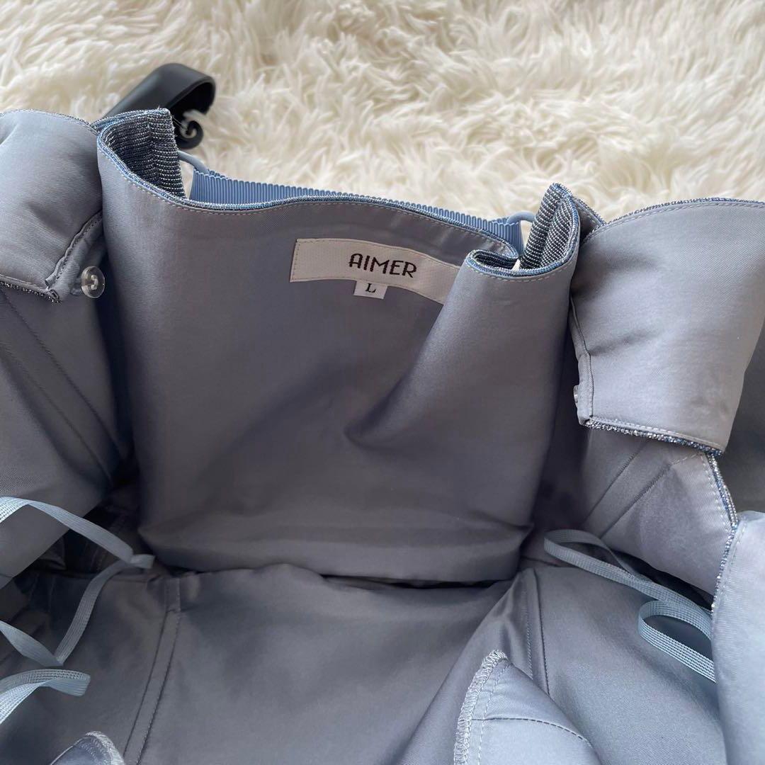 【新品未使用】AIMER ラメニット×サテン スレンダードレス ステージドレス