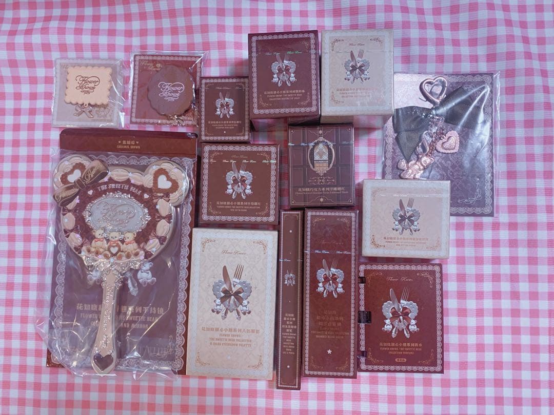 【未使用】フラワーノーズ　スウィーティーコレクション　豪華13点ブラウンセット