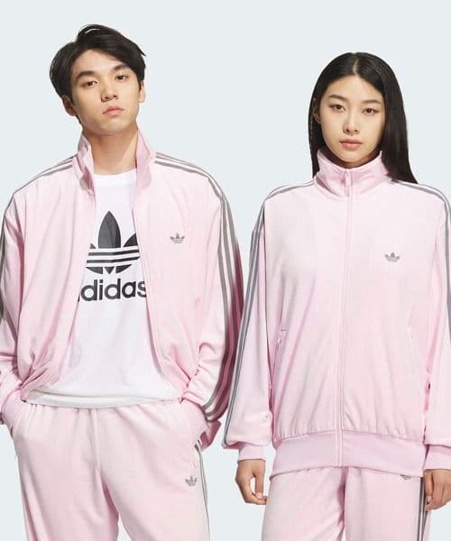 レア完売アディダス ベロアピンク ジャージ人気韓国