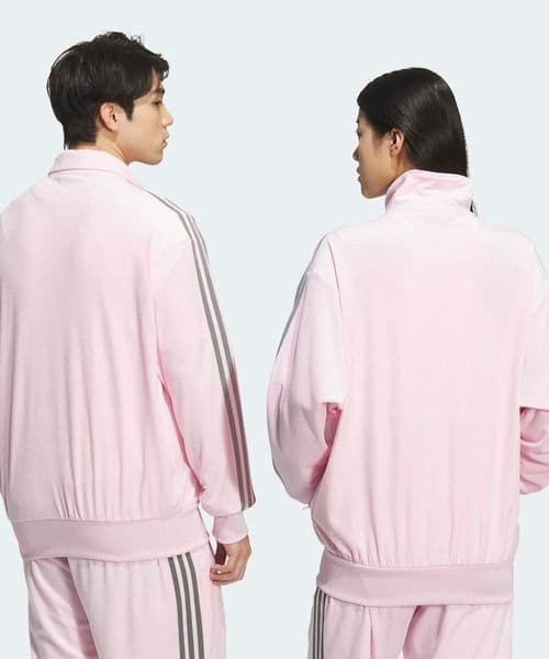 レア完売アディダス ベロアピンク ジャージ人気韓国