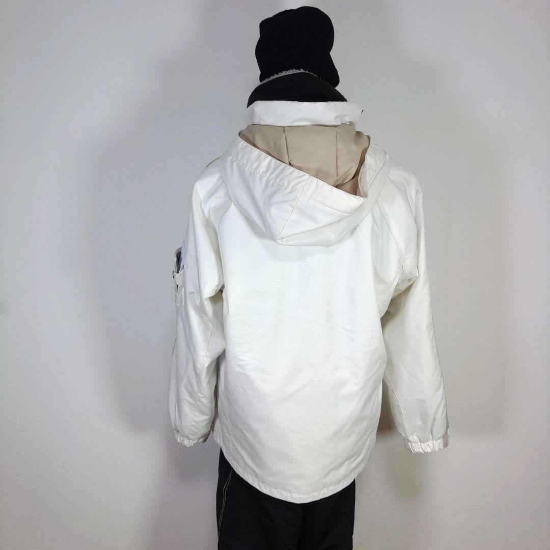 レディース　XL　スキー　スノーボードウェア　上下セット　オーバーオール　白　黒