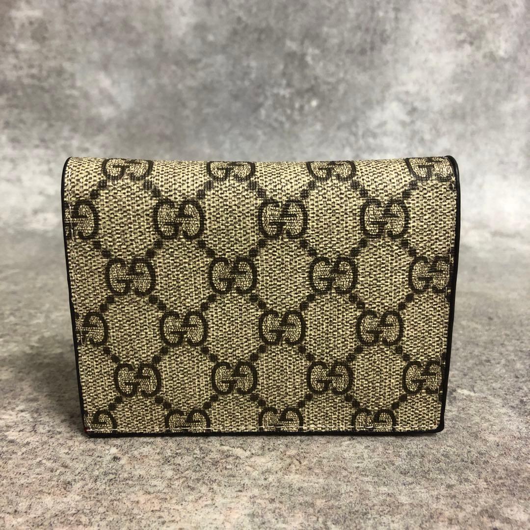 フォロー割■ GUCCI グッチ チェリー 二つ折り財布 さくらんぼ GG