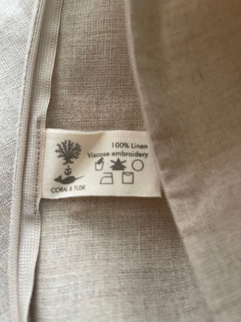 新品　コーラル＆タスク　クッションカバー