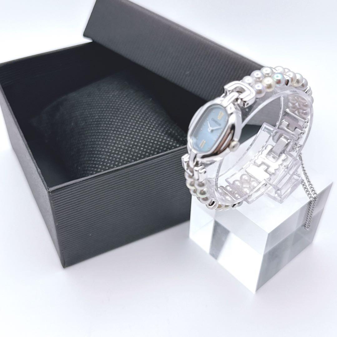 稀少✨ CAMELLIA　カメリア　２連 天然アコヤ パール　ジュエリーウォッチ