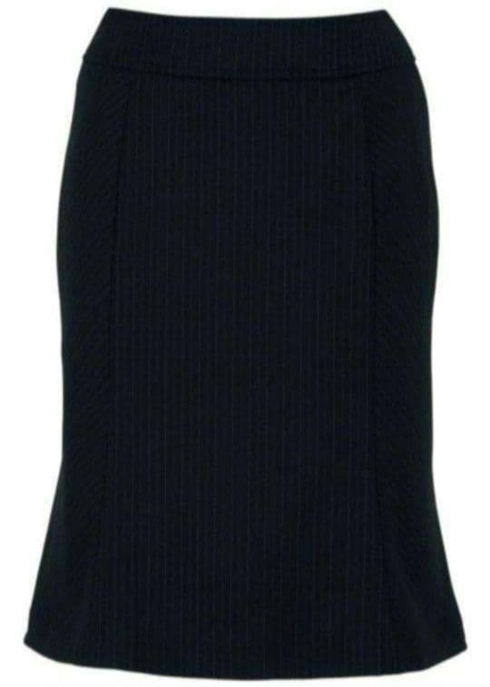 ボンマックス 事務服 ジャケット スカート 上下セットブラック×ブルー 13号