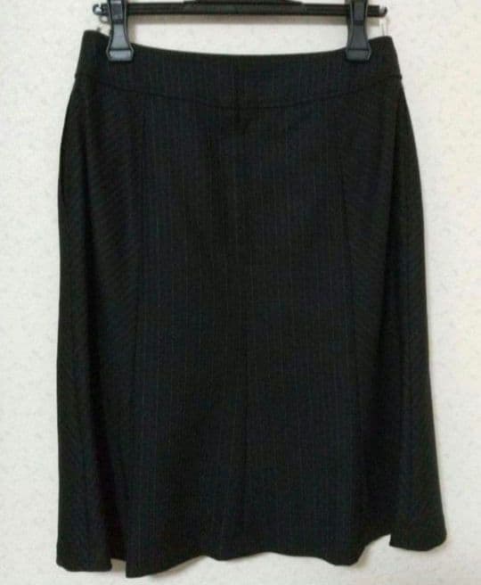 ボンマックス 事務服 ジャケット スカート 上下セットブラック×ブルー 13号