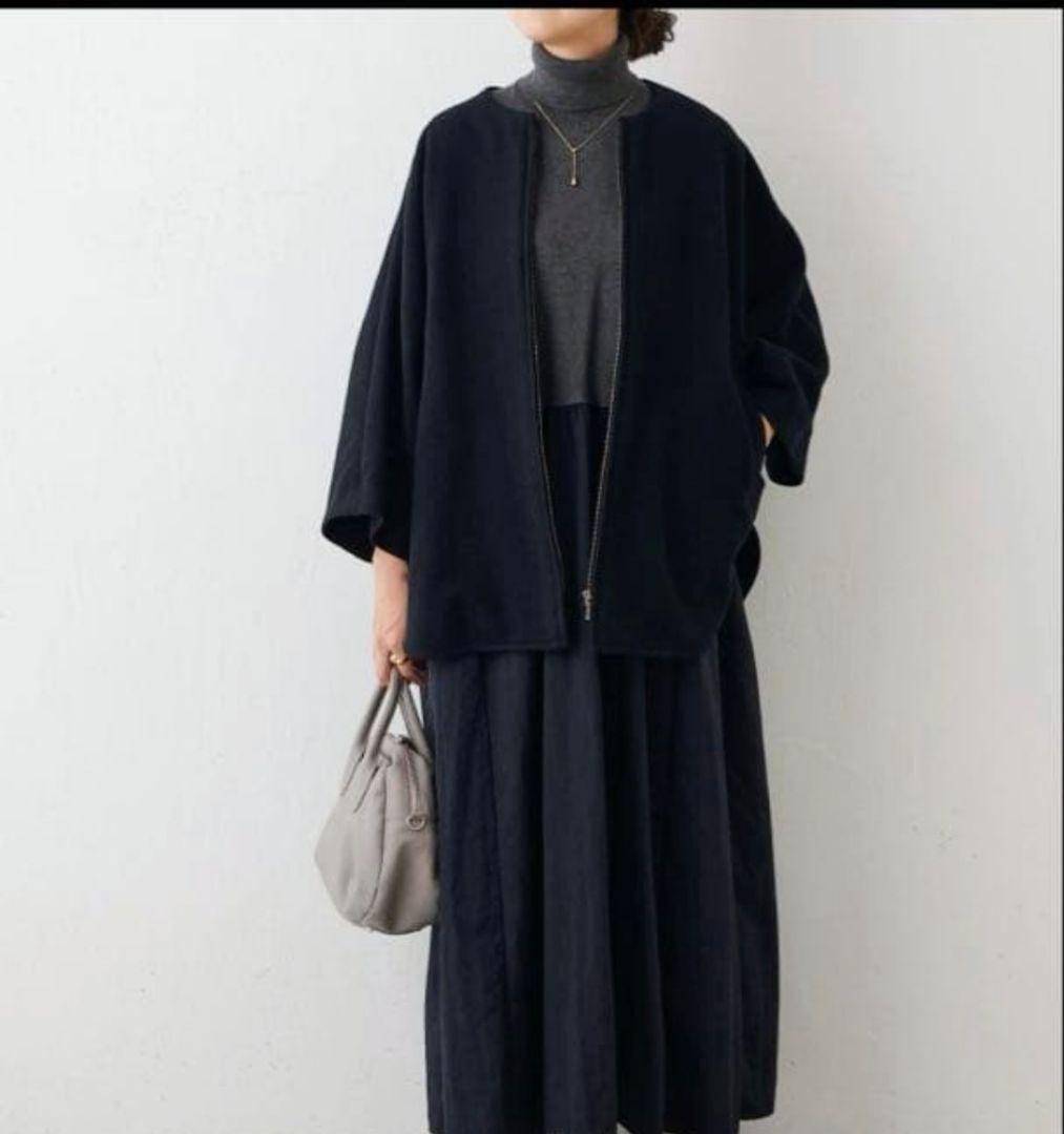 ブーケ 　BEARDSLEY ウールポンチョコート