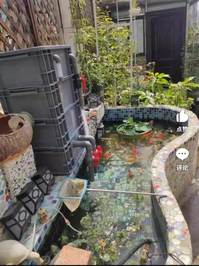 お任せ濾過材2段付き 池水槽用万能フィルター 最強濾過槽　外部式飼育濾過器装置