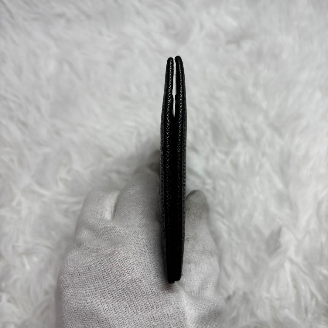 ✨極美品✨ PRADA マネークリップ 型押し サフィアーノレザー ブラック