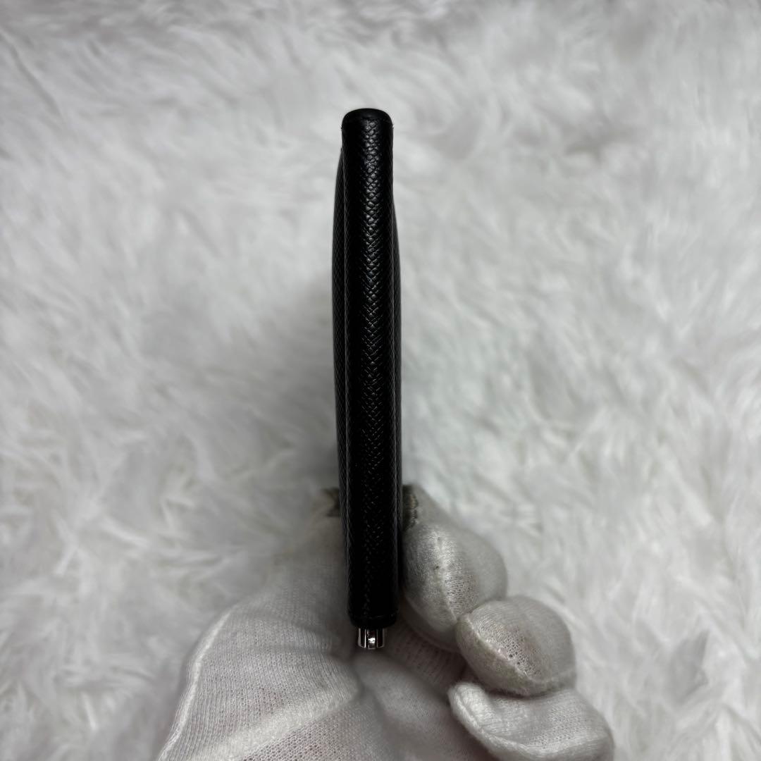 ✨極美品✨ PRADA マネークリップ 型押し サフィアーノレザー ブラック