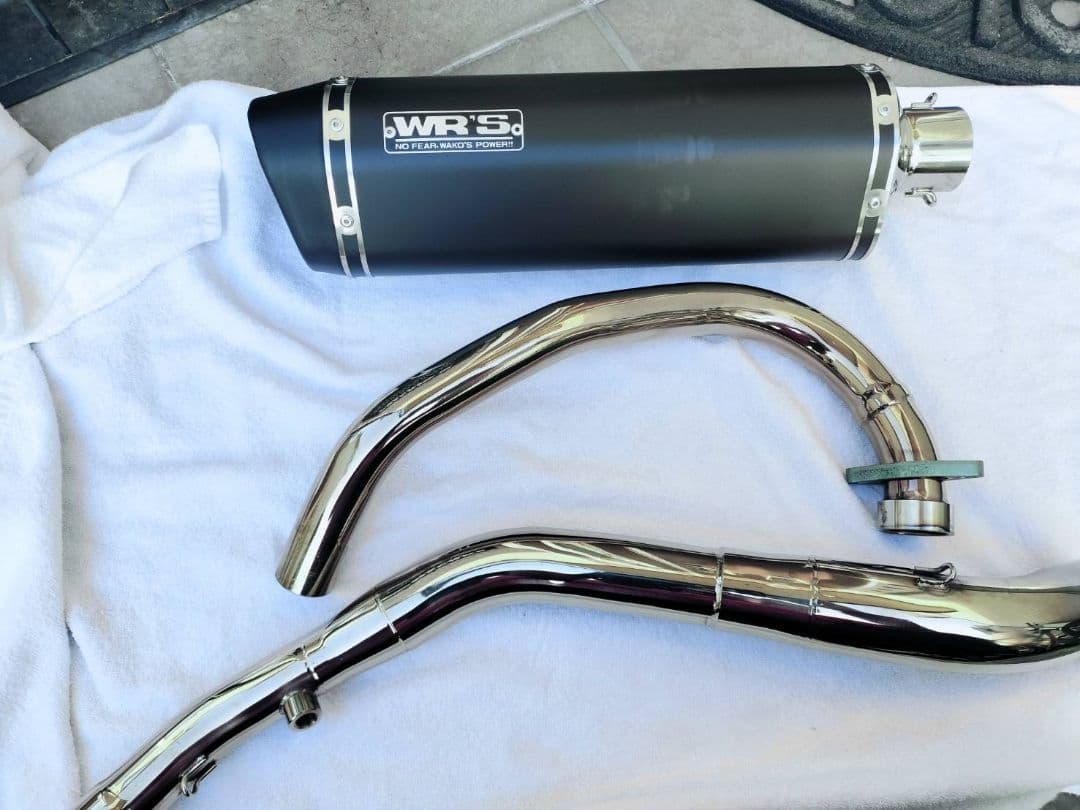 スズキVストローム250SX SS-OVALタイプフルエキゾーストソリッドチタン