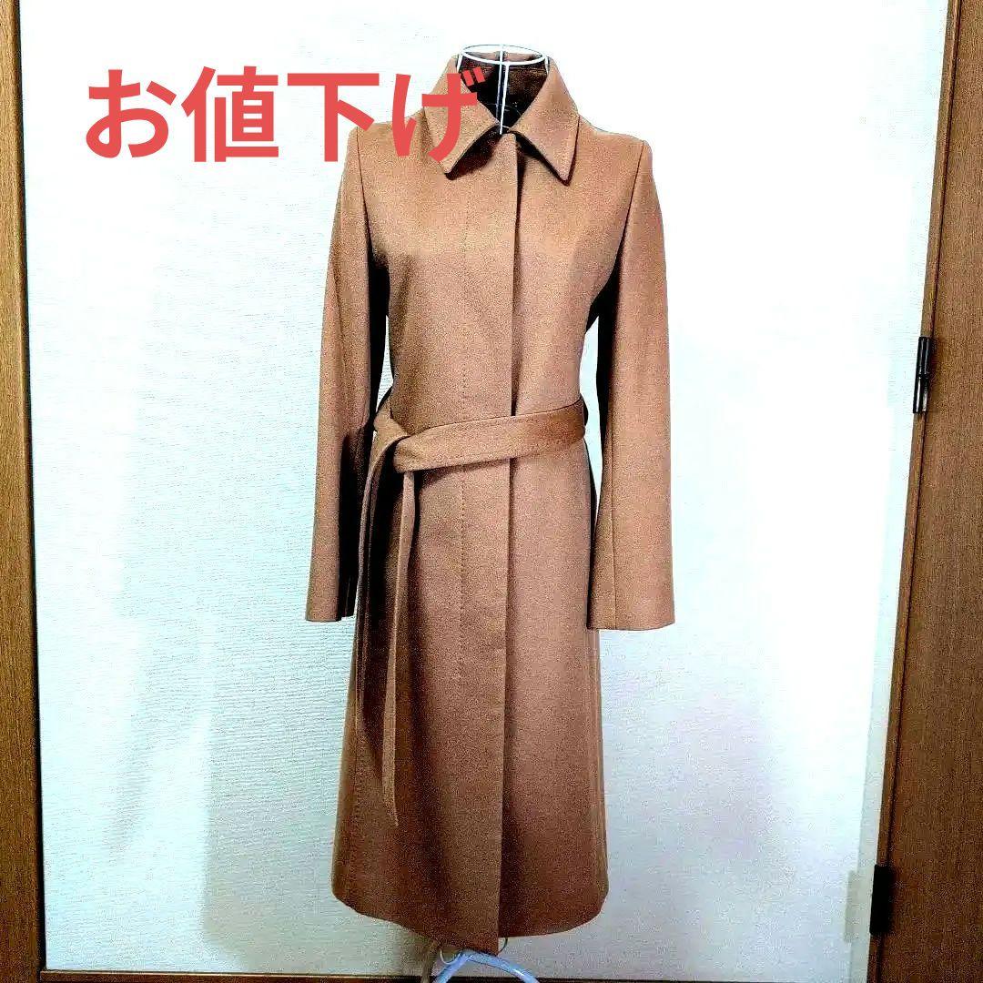 pink‼️キャメル カシミヤ100% ロングコート