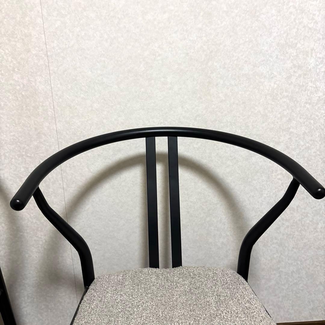 【美品】ハーフアームチェア ２脚セット ダイニングチェア ①