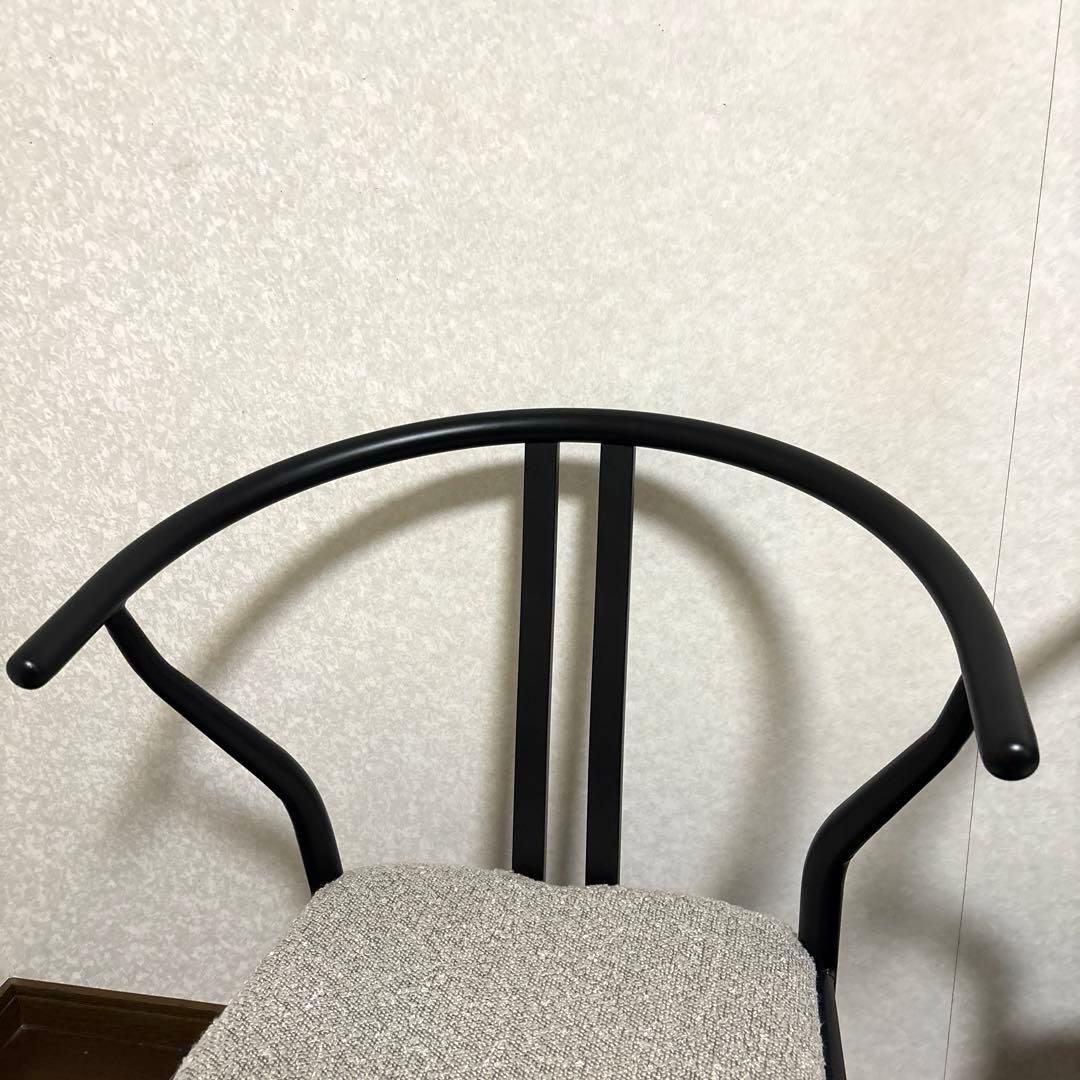 【美品】ハーフアームチェア ２脚セット ダイニングチェア ①