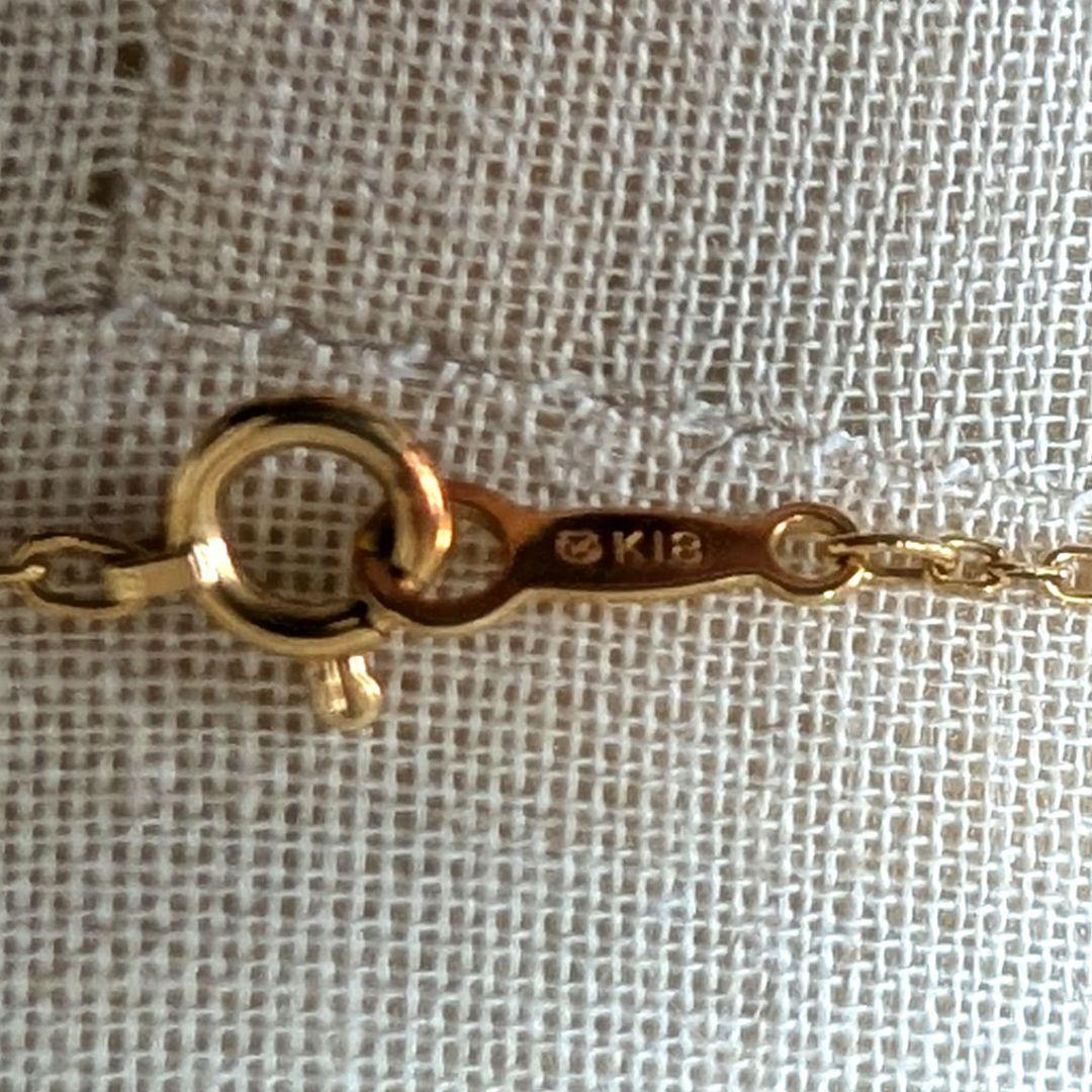 ミキモト K18YG ベビーパール 径約3.5mm イニシャル 「Y」ネックレス