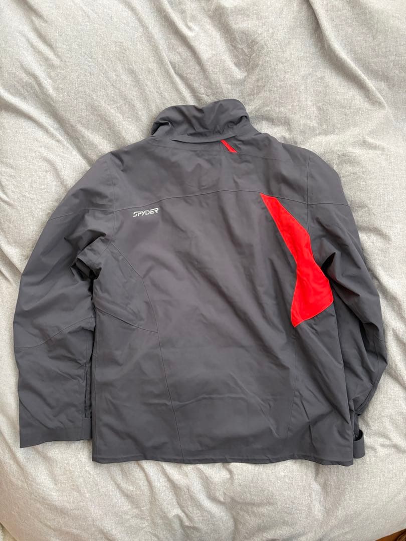 Spyder スパイダー グレー/レッド スキーウェア