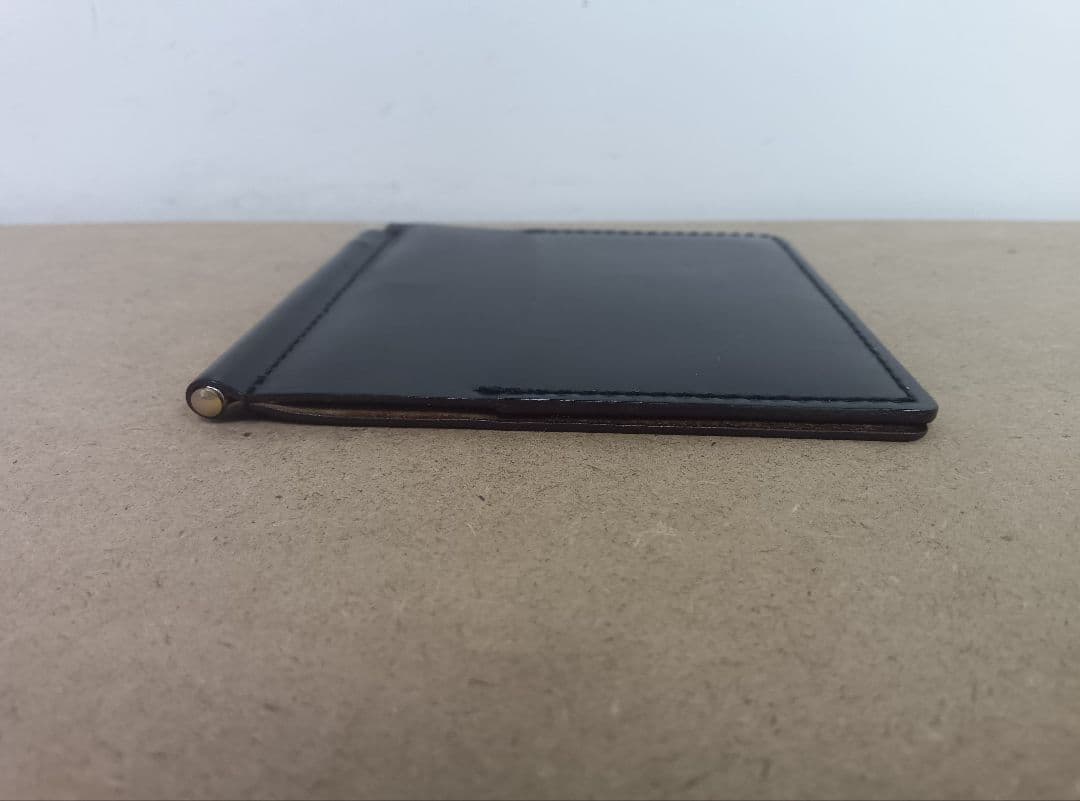 ながちん様　ガンゾ　ホーウィンシェルコードバン　マネークリップ　スタンプあり