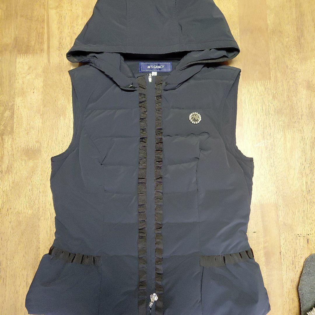 M'S GRACY ダークネイビーダウンベスト 36