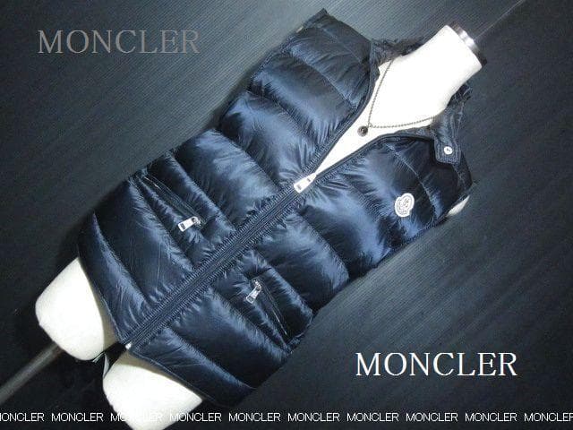 【正規品】MONCLER/モンクレール ジレ:超軽量ダウンベスト・専用ポーチ付