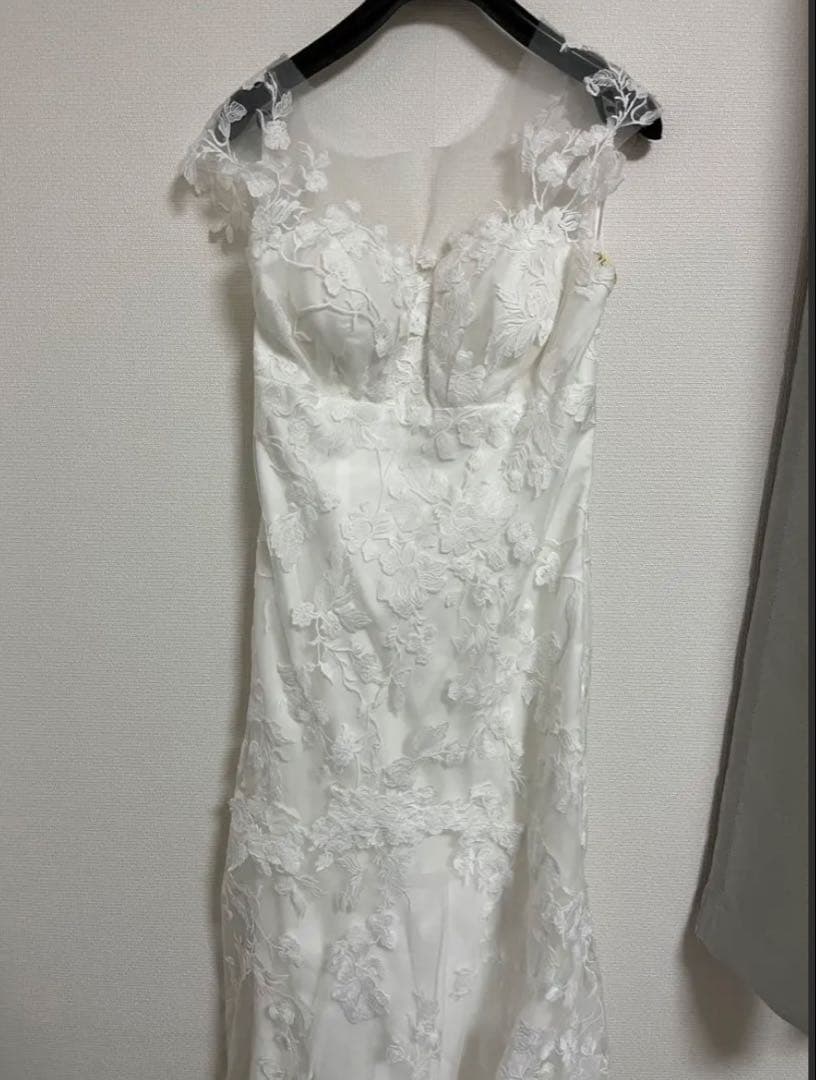 DRESS PRODUCTION W284 刺繍レースソフトマーメイドドレス