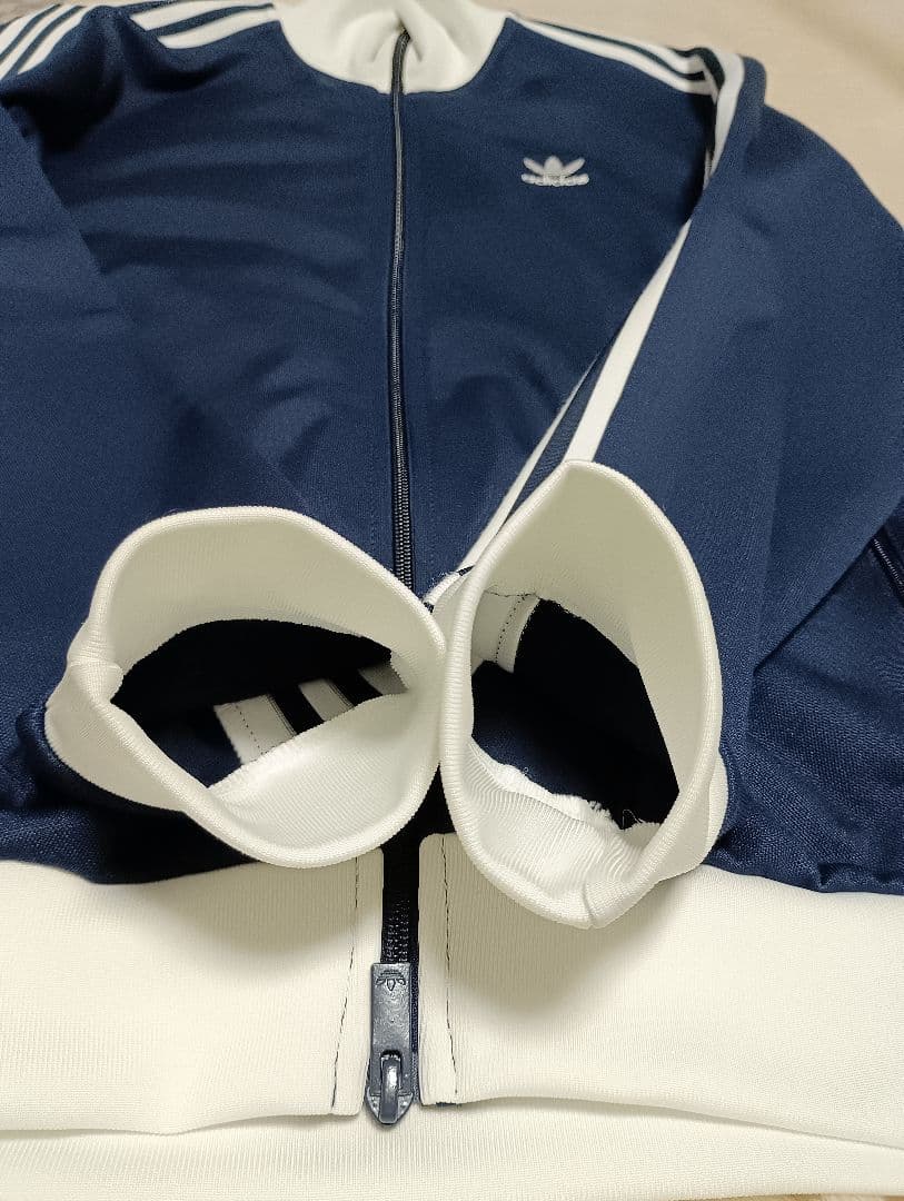 adidas IP0418 ベッケンバウアー 白/ネイビー XL 美品