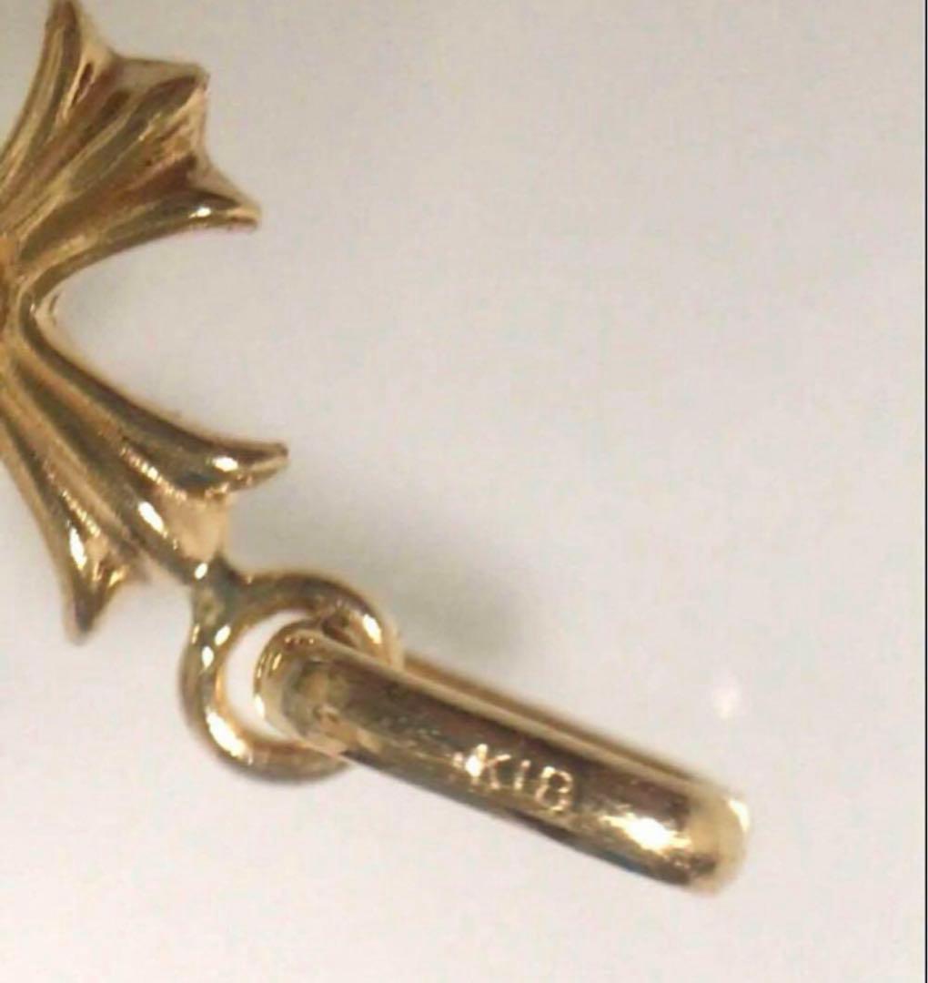 K18 ミニ クロス ペンダン トップ