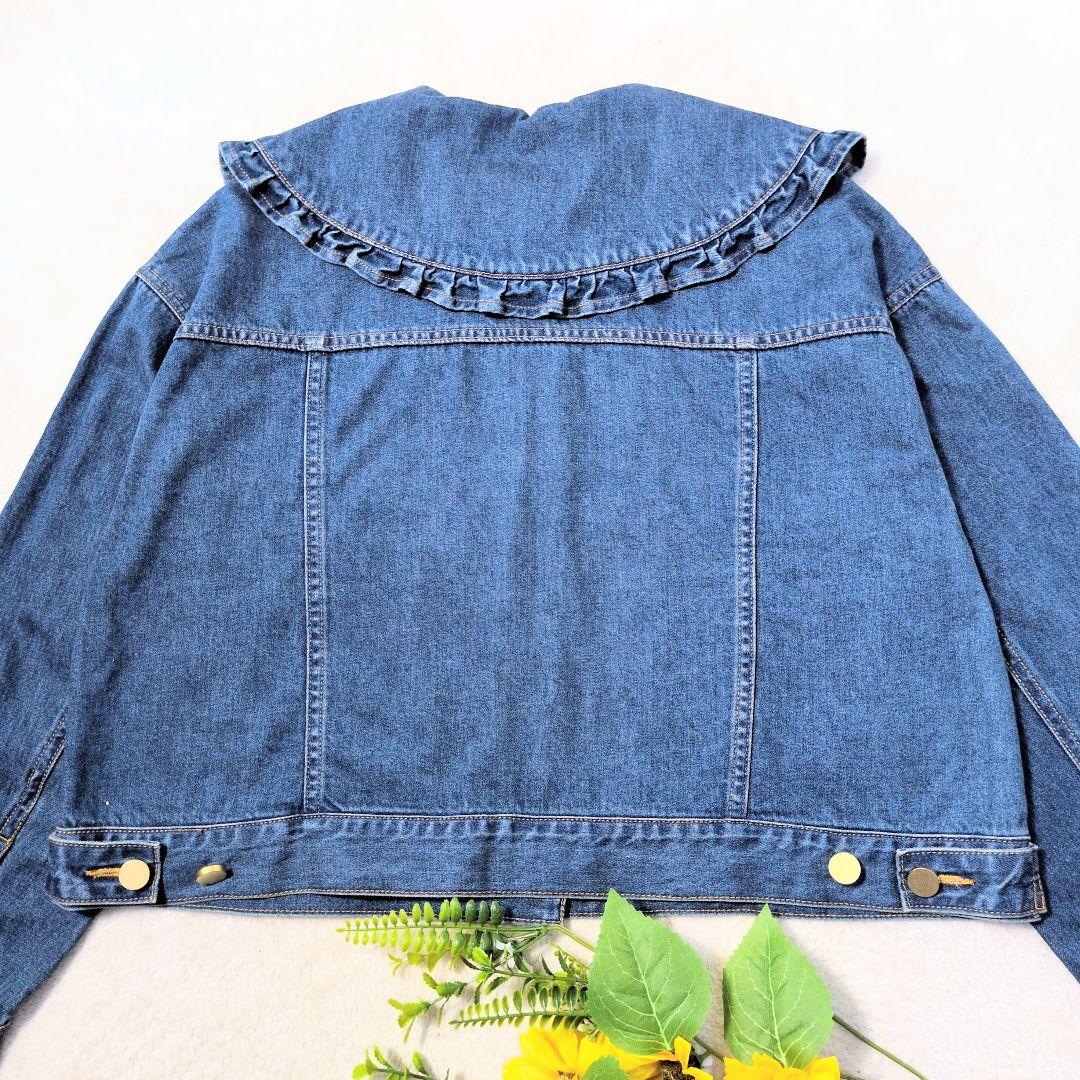 【タグ付】La Buoteque BonBon　デニムジャケット ビッグカラーＦ