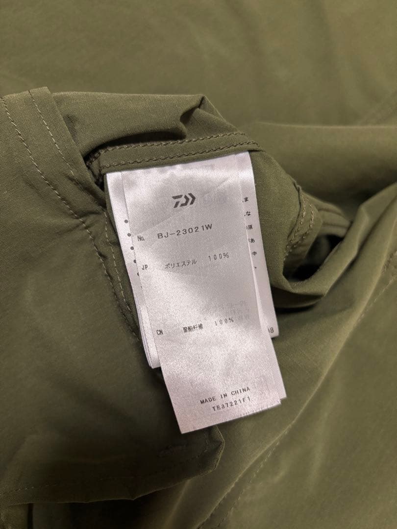 DAIWA PIER39 TECH MIL BDU JACKET オリーブ　S